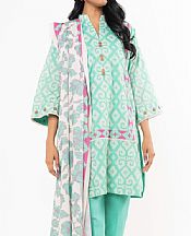 Alkaram Mint Green Lawn Suit- Pakistani Lawn Dress