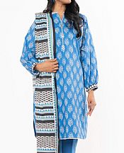 Alkaram Blue Lawn Suit- Pakistani Designer Lawn Suits
