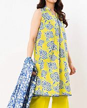 Alkaram Lime Green/Blue Lawn Suit- Pakistani Designer Lawn Suits