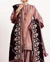 Alkaram Tea Pink Yarn Dyed Suit- Pakistani Winter Dress