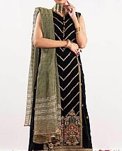 Alkaram Black Velvet Suit- Pakistani Winter Dress