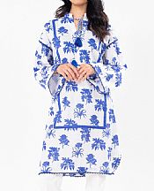 Alkaram White Khaddar Kurti- Pakistani Winter Clothing