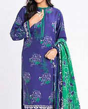 Alkaram Blueberry Khaddar Suit (2 Pcs)- Pakistani Winter Clothing
