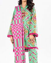 Alkaram Light Green Khaddar Suit- Pakistani Winter Clothing