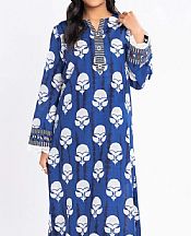 Alkaram Royal Blue Khaddar Suit (2 Pcs)- Pakistani Winter Clothing