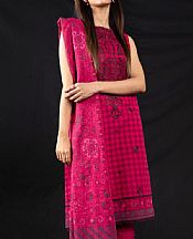 Magenta Khaddar Suit