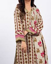 Alkaram Light Grey Khaddar Suit- Pakistani Winter Dress
