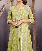 Alkaram Lime Green Khaddar Suit- Pakistani Winter Dress