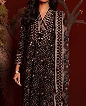 Alkaram Black Khaddar Suit- Pakistani Winter Dress