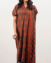 Grey/Safety Orange Viscose Suit