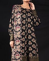 Alkaram Black Viscose Suit- Pakistani Winter Dress