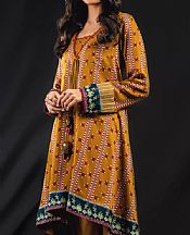 Alkaram Mustard Viscose Suit (2 Pcs)- Pakistani Winter Clothing