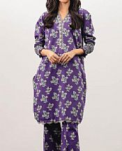 Alkaram Navy Blue Khaddar Suit (2 Pcs)- Pakistani Winter Dress