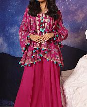 Alkaram Magenta Khaddar Suit (2 Pcs)- Pakistani Winter Dress