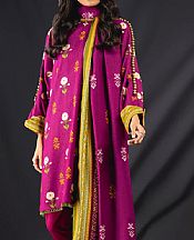 Alkaram Plum Karandi Suit (2 Pcs)- Pakistani Winter Clothing
