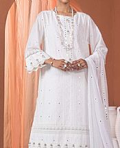 Alkaram White Lawn Suit- Pakistani Designer Lawn Suits