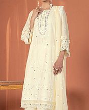 Alkaram Ivory Lawn Suit- Pakistani Lawn Dress