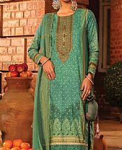 Sea Green Cambric Suit (2 Pcs)- Pakistani Designer Lawn Dress