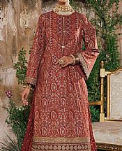 Alkaram Red Cambric Suit (2 Pcs)- Pakistani Designer Lawn Suits