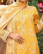 Golden Yellow Slub Suit (2 Pcs)- Pakistani Lawn Dress