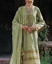 Pistachio Green Jacquard Suit (2 Pcs)- Pakistani Designer Lawn Dress