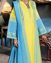 Yellow/Blue Jacquard Suit