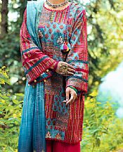 Almirah Fuchsia Cambric Suit- Pakistani Winter Clothing