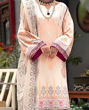 Almirah Peach/White Yarn Dyed Suit- Pakistani Winter Clothing