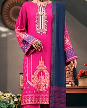 Almirah Shocking Pink Yarn Dyed Suit- Pakistani Winter Dress