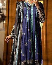 Almirah Navy Blue Cotton Silk Suit- Pakistani Winter Clothing