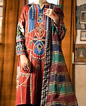 Multicolor Cotton Silk Suit