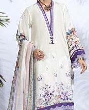 White Lawn Suit (2 Pcs)- Pakistani Lawn Dress