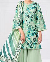Almirah Light Green Cambric Suit (2 pcs)- Pakistani Winter Clothing