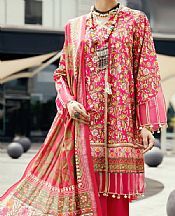 Almirah Cerise Pink Cambric Suit (2 pcs)- Pakistani Winter Dress