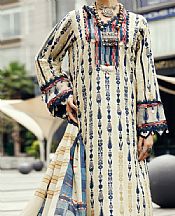 Almirah Off White Cambric Suit (2 pcs)- Pakistani Winter Dress
