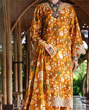 Almirah Mustard Lawn Suit- Pakistani Designer Lawn Suits