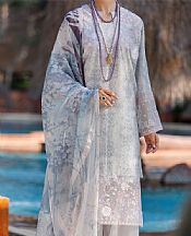 Almirah Sky Blue Lawn Suit- Pakistani Designer Lawn Suits