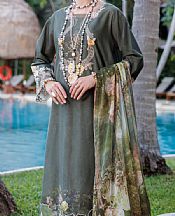 Almirah Grey Lawn Suit- Pakistani Designer Lawn Suits