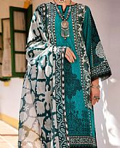 Almirah Teal Lawn Suit- Pakistani Lawn Dress