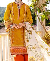 Almirah Mustard Lawn Suit- Pakistani Designer Lawn Suits