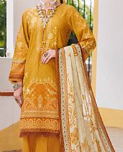 Almirah Mustard Lawn Suit- Pakistani Designer Lawn Suits
