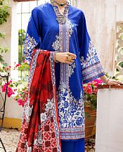Almirah Blue Lawn Suit- Pakistani Lawn Dress
