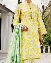 Almirah Lime Lawn Suit- Pakistani Lawn Dress