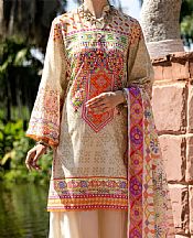 Almirah Ivory Lawn Suit- Pakistani Lawn Dress