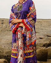 Almirah Indigo Lawn Suit- Pakistani Lawn Dress