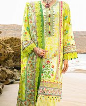 Almirah Lime Green Lawn Suit- Pakistani Lawn Dress