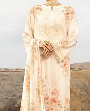 Almirah Off-white Lawn Suit- Pakistani Lawn Dress