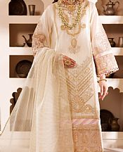Off White Shimmer Suit