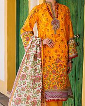 Almirah Mustard Lawn Suit (2 Pcs)- Pakistani Lawn Dress