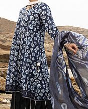 Almirah Navy Lawn Suit (2 Pcs)- Pakistani Designer Lawn Suits